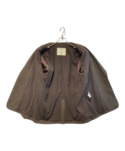 Tina Jojun（ティーナ ジョジュン）Tina Jojun (ティーナ ジョジュン) ウールミックス チェックジャケット ブラウン サイズ:Mの古着・服飾アイテム