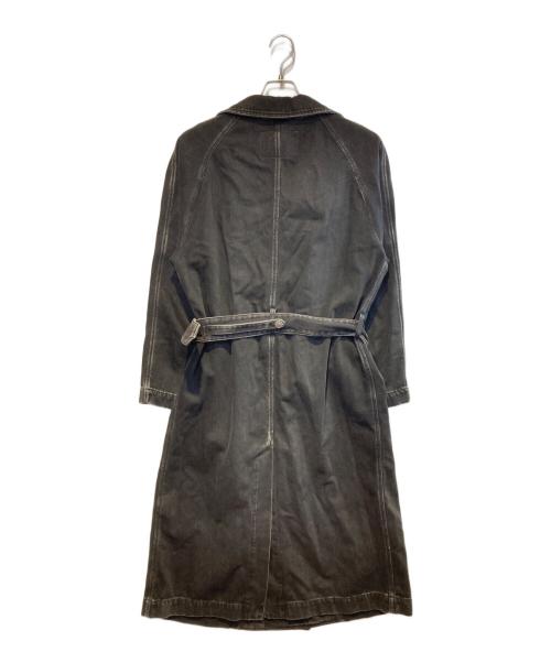 DIESEL（ディーゼル）DIESEL (ディーゼル) D-DELIRIOUS Doublue Breasted Trench Coat ブラック サイズ:Sの古着・服飾アイテム