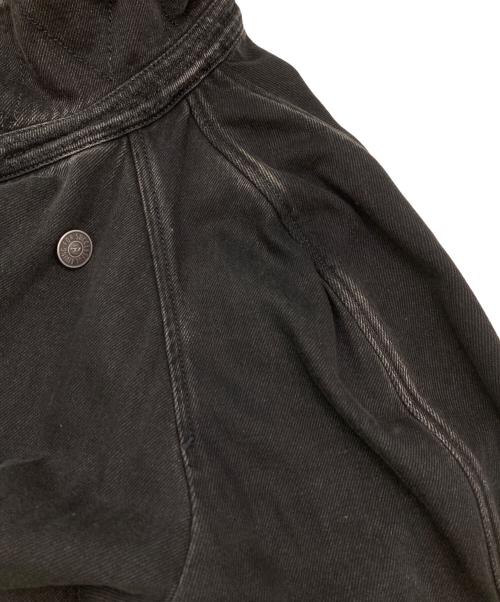 DIESEL（ディーゼル）DIESEL (ディーゼル) D-DELIRIOUS Doublue Breasted Trench Coat ブラック サイズ:Sの古着・服飾アイテム