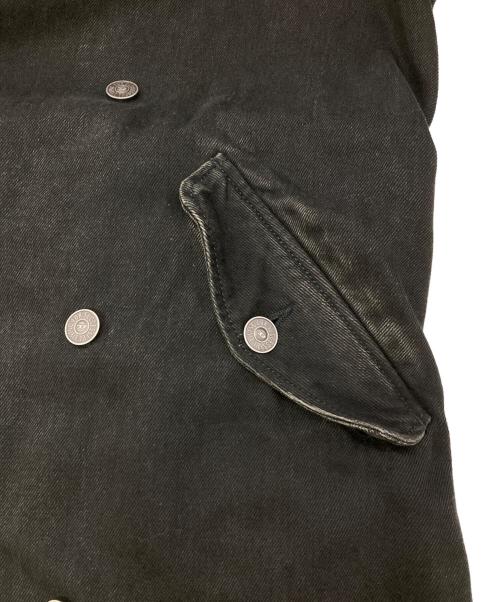DIESEL（ディーゼル）DIESEL (ディーゼル) D-DELIRIOUS Doublue Breasted Trench Coat ブラック サイズ:Sの古着・服飾アイテム