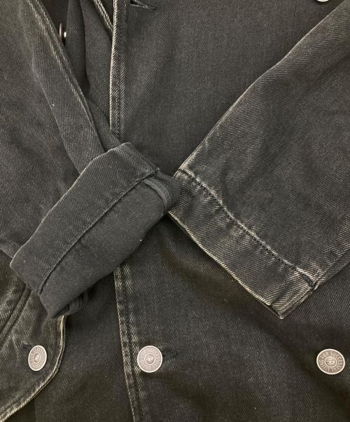 DIESEL（ディーゼル）DIESEL (ディーゼル) D-DELIRIOUS Doublue Breasted Trench Coat ブラック サイズ:Sの古着・服飾アイテム