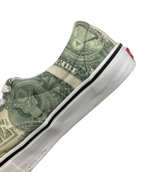VANS（ヴァンズ）VANS (バンズ) SUPREME (シュプリーム) SKATE ERA DOLLAR BILL グリーン サイズ:UK8.0の古着・服飾アイテム