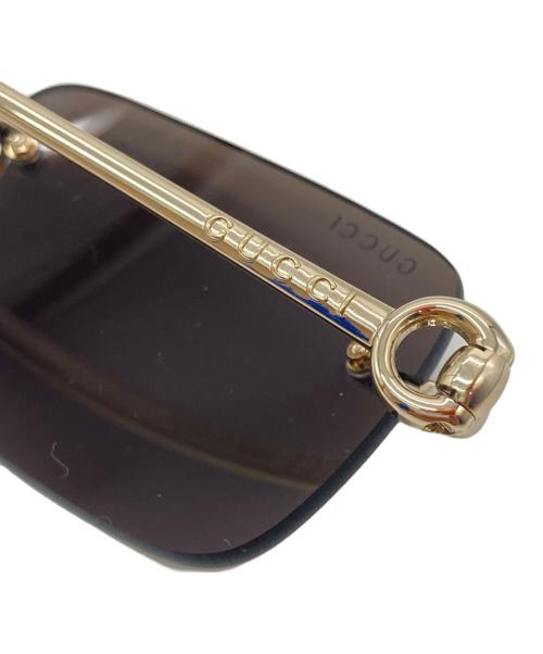 GUCCI（グッチ）GUCCI (グッチ) リムレススクエアサングラス サイズ:SIZE 55□17-140の古着・服飾アイテム