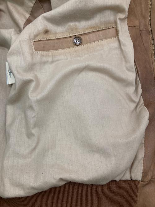 AERONAUTICA MILLITARE（アエロナウティカミリターレ）AERONAUTICA MILLITARE (アエロナウティカミリターレ) ［古着］A-2フライトジャケット ベージュ サイズ:50の古着・服飾アイテム