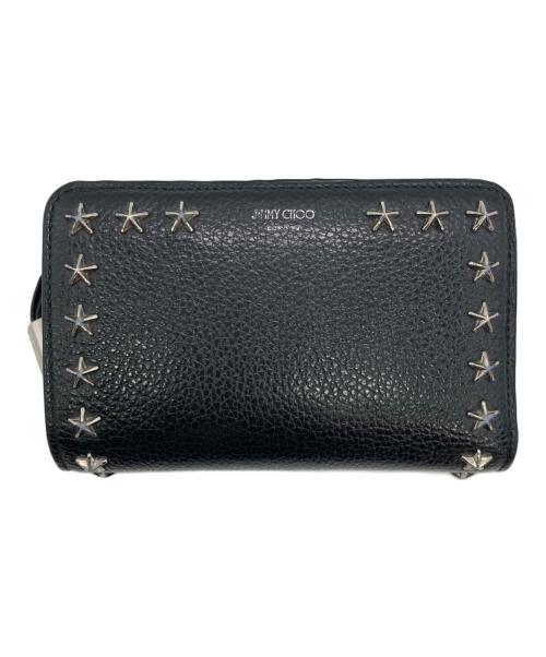 JIMMY CHOO（ジミーチュウ）JIMMY CHOO (ジミーチュウ) SIRELIコンパクトウォレット ブラックの古着・服飾アイテム