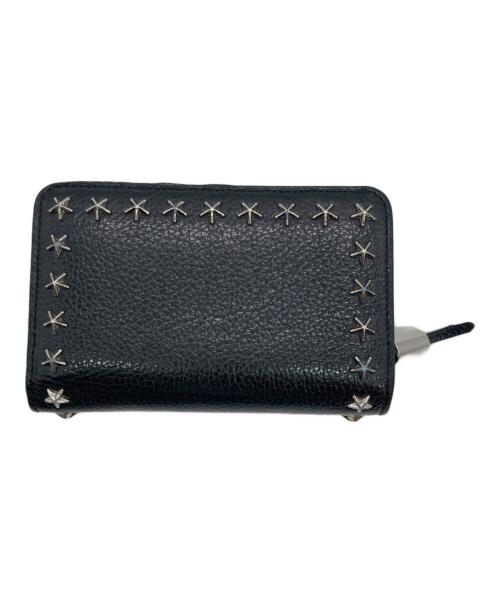 JIMMY CHOO（ジミーチュウ）JIMMY CHOO (ジミーチュウ) SIRELIコンパクトウォレット ブラックの古着・服飾アイテム