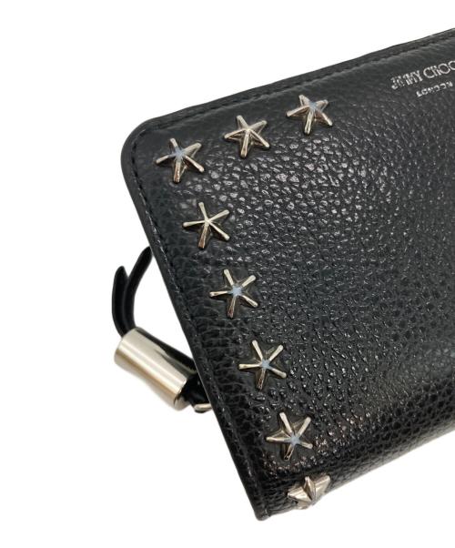 JIMMY CHOO（ジミーチュウ）JIMMY CHOO (ジミーチュウ) SIRELIコンパクトウォレット ブラックの古着・服飾アイテム