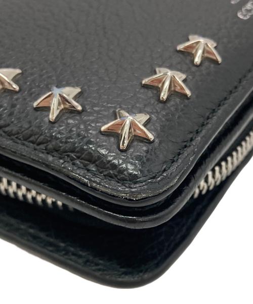 JIMMY CHOO（ジミーチュウ）JIMMY CHOO (ジミーチュウ) SIRELIコンパクトウォレット ブラックの古着・服飾アイテム