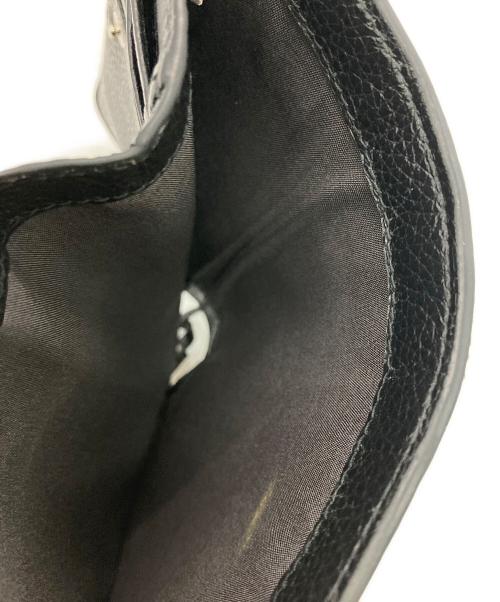 JIMMY CHOO（ジミーチュウ）JIMMY CHOO (ジミーチュウ) SIRELIコンパクトウォレット ブラックの古着・服飾アイテム