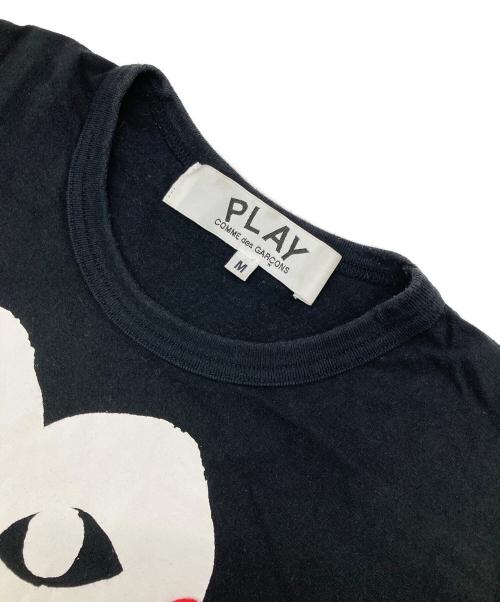 PLAY COMME des GARCONS（プレイコムデギャルソン）PLAY COMME des GARCONS (プレイコムデギャルソン) Printed Heart T-Shirt With Red Emblem Black ブラック サイズ:Mの古着・服飾アイテム