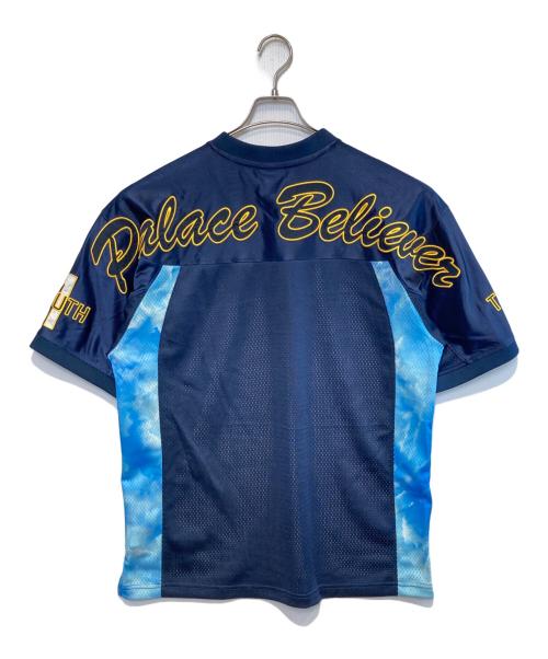 PALACE（パレス）PALACE (パレス) 1 TRUTH JERSEY ブルー×ネイビー サイズ:Mの古着・服飾アイテム