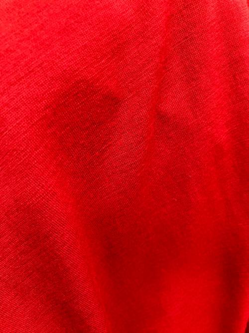 COMME des GARCONS HOMME（コムデギャルソン オム）COMME des GARCONS HOMME (コムデギャルソン オム) 製品染めウールジャージーカーディガン レッド サイズ:Sの古着・服飾アイテム