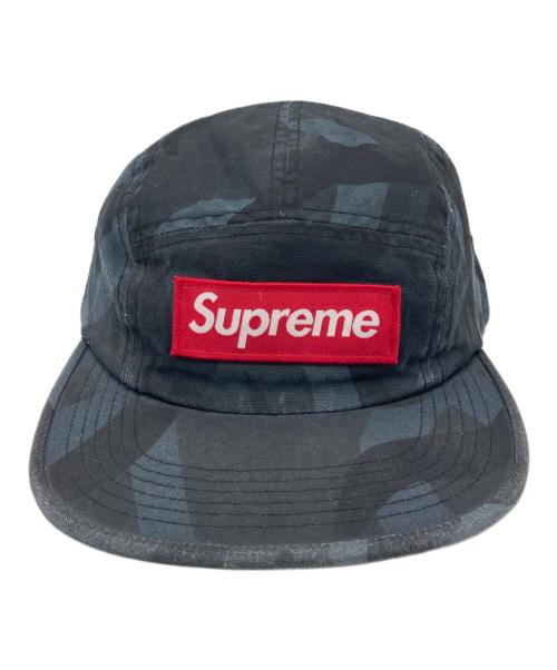 SUPREME（シュプリーム）SUPREME (シュプリーム) Military Camp Cap ネイビー×ブラックの古着・服飾アイテム
