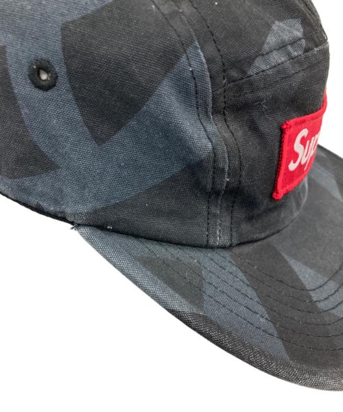 SUPREME（シュプリーム）SUPREME (シュプリーム) Military Camp Cap ネイビー×ブラックの古着・服飾アイテム