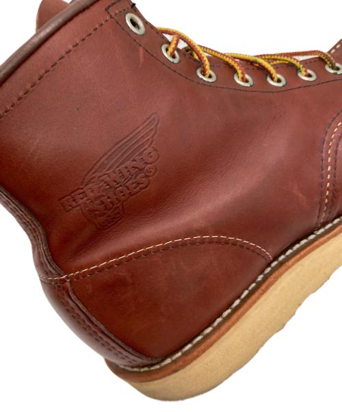 RED WING（レッドウィング）RED WING (レッドウィング) Heritage 6inch MOC Toe ブラウン サイズ:9の古着・服飾アイテム