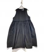 foufouフーフー ザドレス）の古着「nylon frill dress」｜ブラック