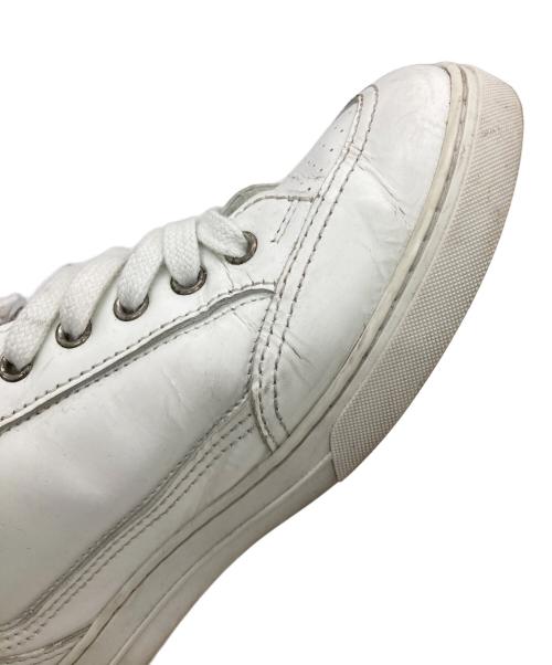 Saint Laurent Paris（サンローランパリ）Saint Laurent Paris (サンローランパリ) ベルクロ レースアップ レザーハイカットスニーカー ホワイト サイズ:41の古着・服飾アイテム