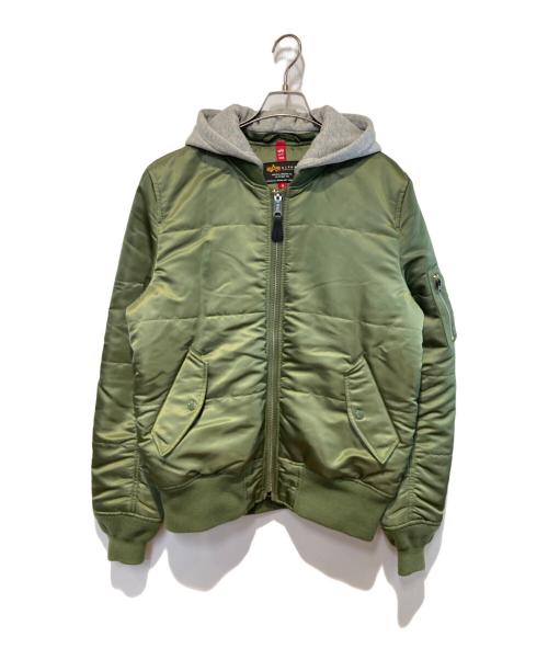 ALPHA（アルファ）ALPHA (アルファ) MA-1フライトジャケット オリーブ サイズ:Mの古着・服飾アイテム