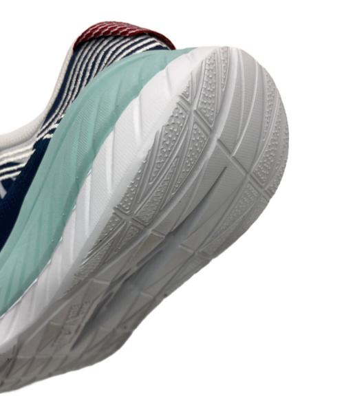 HOKAONEONE（ホカオネオネ）HOKAONEONE (ホカオネオネ) CARBON X ホワイト×ネイビー サイズ:US7の古着・服飾アイテム