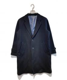 green label relaxing（グリーンレーベルリラクシング）の古着「FAbRICA メルトンチェスターコート」｜ネイビー