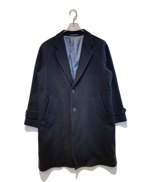 green label relaxing（グリーンレーベルリラクシング）green label relaxing (グリーンレーベルリラクシング) FAbRICA メルトンチェスターコート ネイビー サイズ:Ｓの古着・服飾アイテム