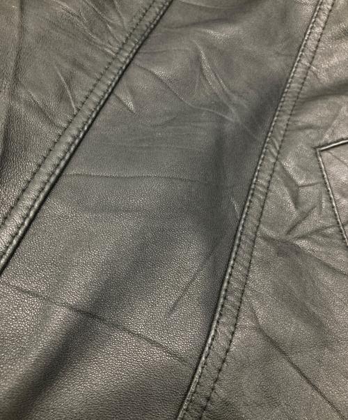 YOU SED（ユーズド）YOU SED (ユーズド) LEATHER DRIVERS JKT ブラック サイズ:1の古着・服飾アイテム