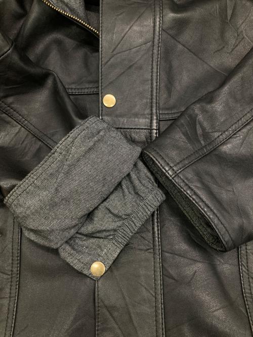 YOU SED（ユーズド）YOU SED (ユーズド) LEATHER DRIVERS JKT ブラック サイズ:1の古着・服飾アイテム