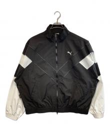 PUMA（プーマ）の古着「レトロ カラーブロック オーバーサイズド ジャケット」｜ブラック