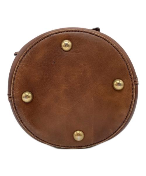 PRADA（プラダ）PRADA (プラダ) バケットレザーワンショルダーバッグ ブラウンの古着・服飾アイテム