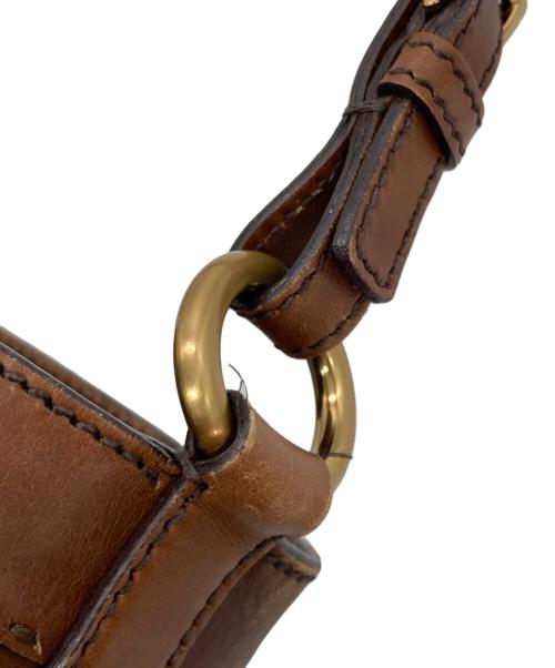 PRADA（プラダ）PRADA (プラダ) バケットレザーワンショルダーバッグ ブラウンの古着・服飾アイテム