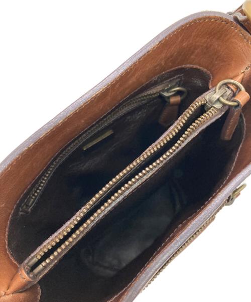 PRADA（プラダ）PRADA (プラダ) バケットレザーワンショルダーバッグ ブラウンの古着・服飾アイテム