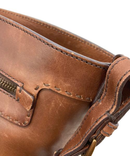 PRADA（プラダ）PRADA (プラダ) バケットレザーワンショルダーバッグ ブラウンの古着・服飾アイテム