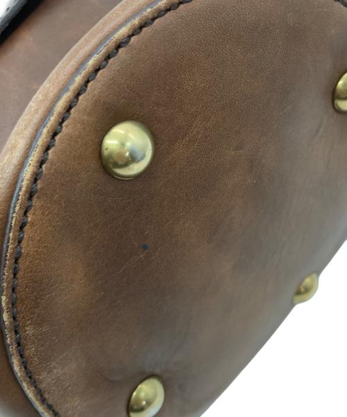 PRADA（プラダ）PRADA (プラダ) バケットレザーワンショルダーバッグ ブラウンの古着・服飾アイテム