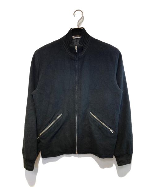 agnes b homme（アニエスベーオム）agnes b homme (アニエスベーオム) WOOL ZIP BLOUSON ブラック サイズ:46の古着・服飾アイテム