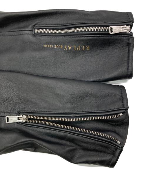 REPLAY（リプレイ）REPLAY (リプレイ) シングルライダースジャケット ブラック サイズ:Sの古着・服飾アイテム