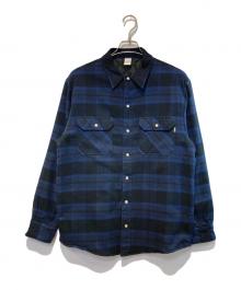 JJJJound（ジョウンド）の古着「Thermal Shirt」｜ネイビー×ブラック