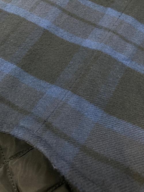 JJJJound（ジョウンド）JJJJound (ジョウンド) Thermal Shirt ネイビー×ブラック サイズ:Mの古着・服飾アイテム