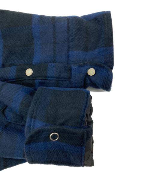 JJJJound（ジョウンド）JJJJound (ジョウンド) Thermal Shirt ネイビー×ブラック サイズ:Mの古着・服飾アイテム