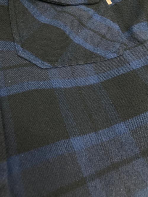 JJJJound（ジョウンド）JJJJound (ジョウンド) Thermal Shirt ネイビー×ブラック サイズ:Mの古着・服飾アイテム