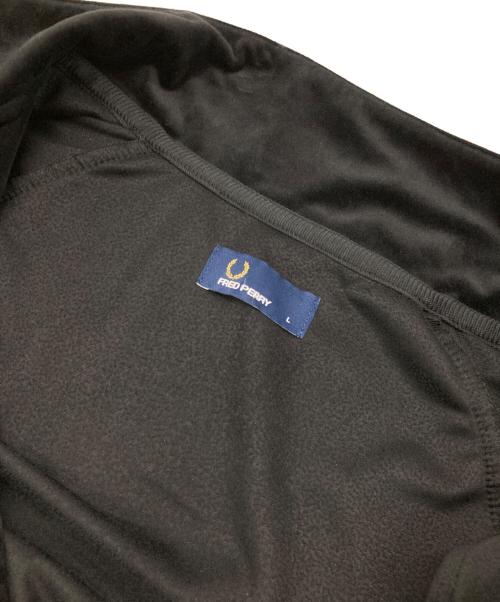 FRED PERRY（フレッドペリー）FRED PERRY (フレッドペリー) ベロアトラックジャケット ブラック サイズ:Lの古着・服飾アイテム