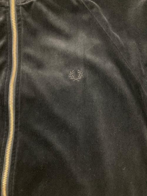 FRED PERRY（フレッドペリー）FRED PERRY (フレッドペリー) ベロアトラックジャケット ブラック サイズ:Lの古着・服飾アイテム