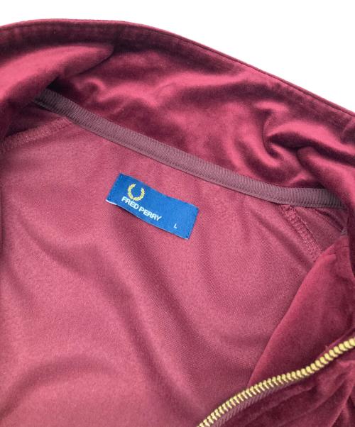FRED PERRY（フレッドペリー）FRED PERRY (フレッドペリー) ベロアトラックジャケット レッド サイズ:Lの古着・服飾アイテム
