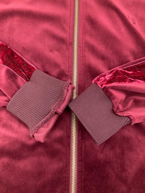 FRED PERRY（フレッドペリー）FRED PERRY (フレッドペリー) ベロアトラックジャケット レッド サイズ:Lの古着・服飾アイテム