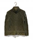 MONCLERモンクレール）の古着「MAGLIONE TRICOT CARDIGAN」｜オリーブ