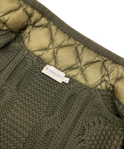 MONCLER（モンクレール）MONCLER (モンクレール) MAGLIONE TRICOT CARDIGAN オリーブ サイズ:Lの古着・服飾アイテム