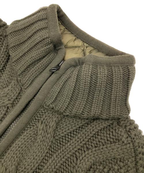 MONCLER（モンクレール）MONCLER (モンクレール) MAGLIONE TRICOT CARDIGAN オリーブ サイズ:Lの古着・服飾アイテム