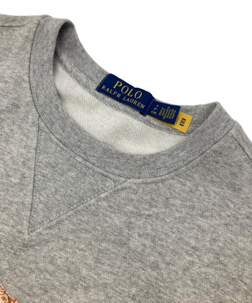 POLO RALPH LAUREN（ポロ・ラルフローレン）POLO RALPH LAUREN (ポロ・ラルフローレン) ポロベアープリントスウェット グレー サイズ:Sの古着・服飾アイテム