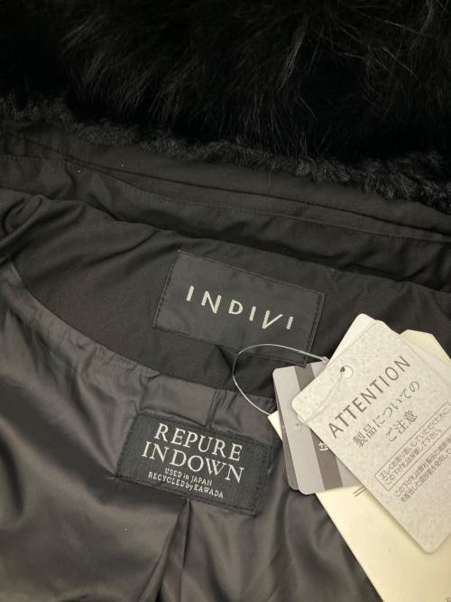 INDIVI（インディヴィ）INDIVI (インディヴィ) ロングリサイクルダウンコート ブラック サイズ:40の古着・服飾アイテム