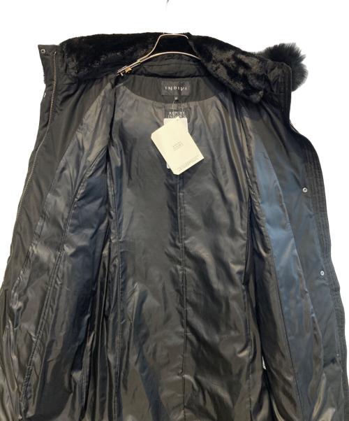 INDIVI（インディヴィ）INDIVI (インディヴィ) ロングリサイクルダウンコート ブラック サイズ:40の古着・服飾アイテム