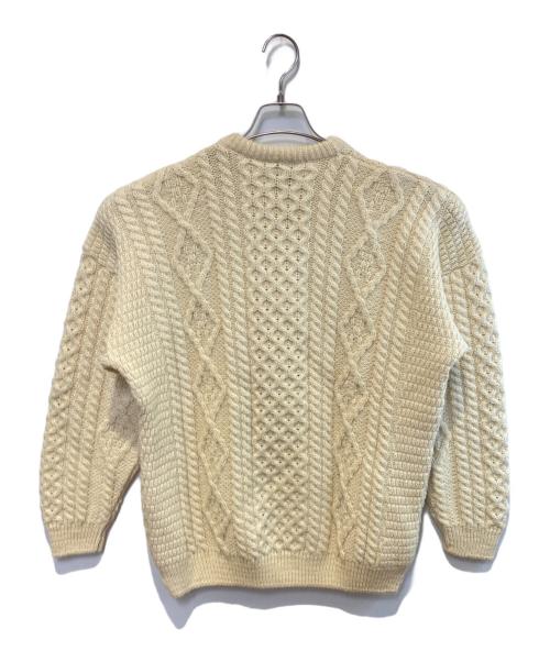 Carraig Donn（キャレイグ ドン）Carraig Donn (キャレイグ ドン) ［古着］ウールケーブルニット アイボリー サイズ:不明の古着・服飾アイテム